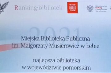 Biblioteka Miejska w Łebie najlepszą placówką na pomorzu!