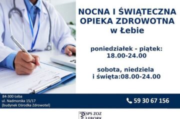 Nocna i świąteczna opieka zdrowotna w Łebie!