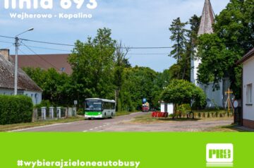 Zielonym autobusem linii „693” z Wejherowa do Lubiatowa!