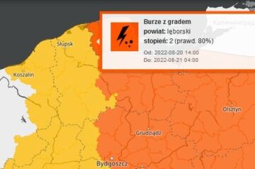 Alert pogodowy dla powiatu lęborskiego !