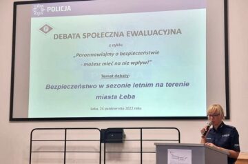 Debata społeczna Policji w Łebie. Miasto jest bezpieczne